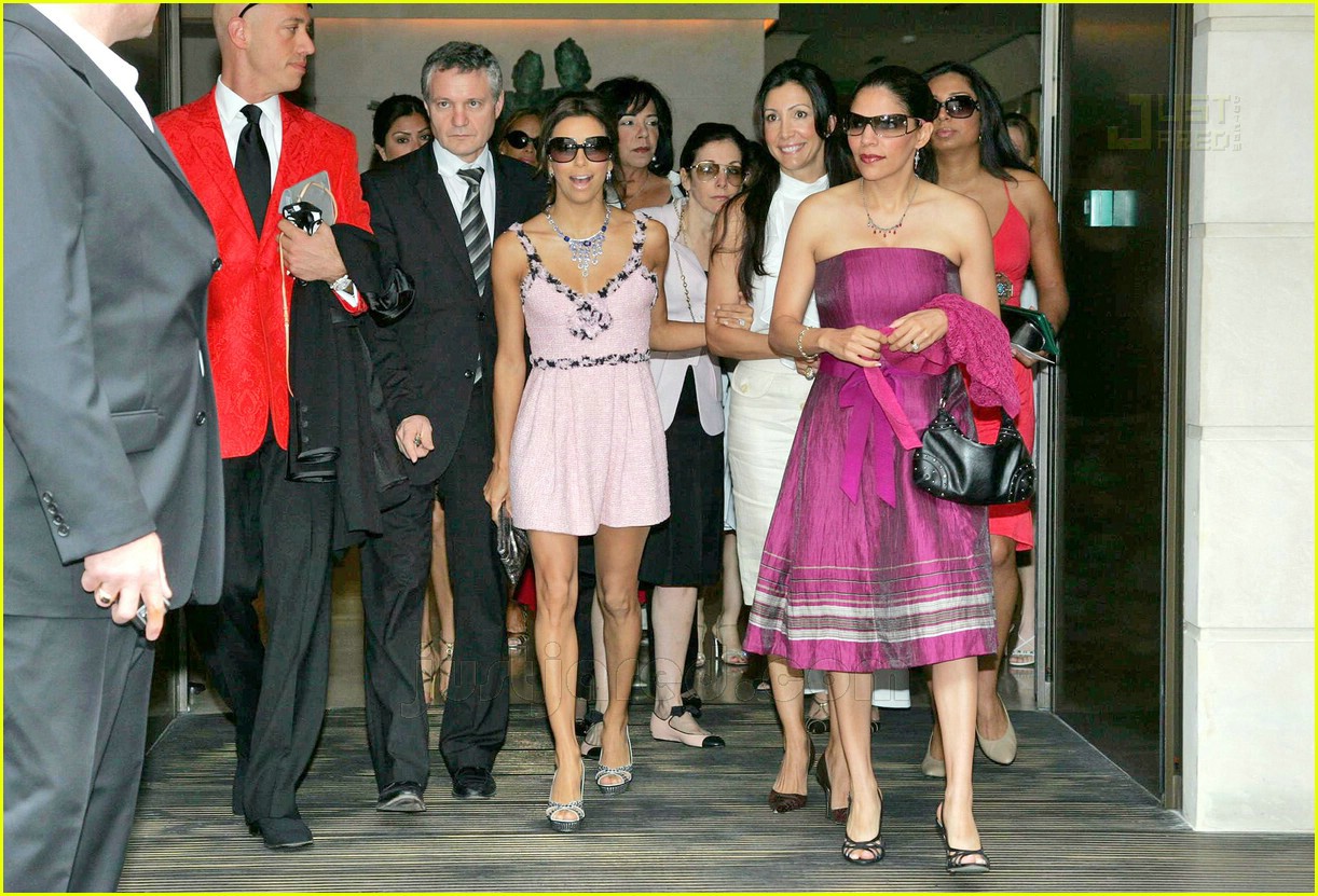 eva longoria wedding dress