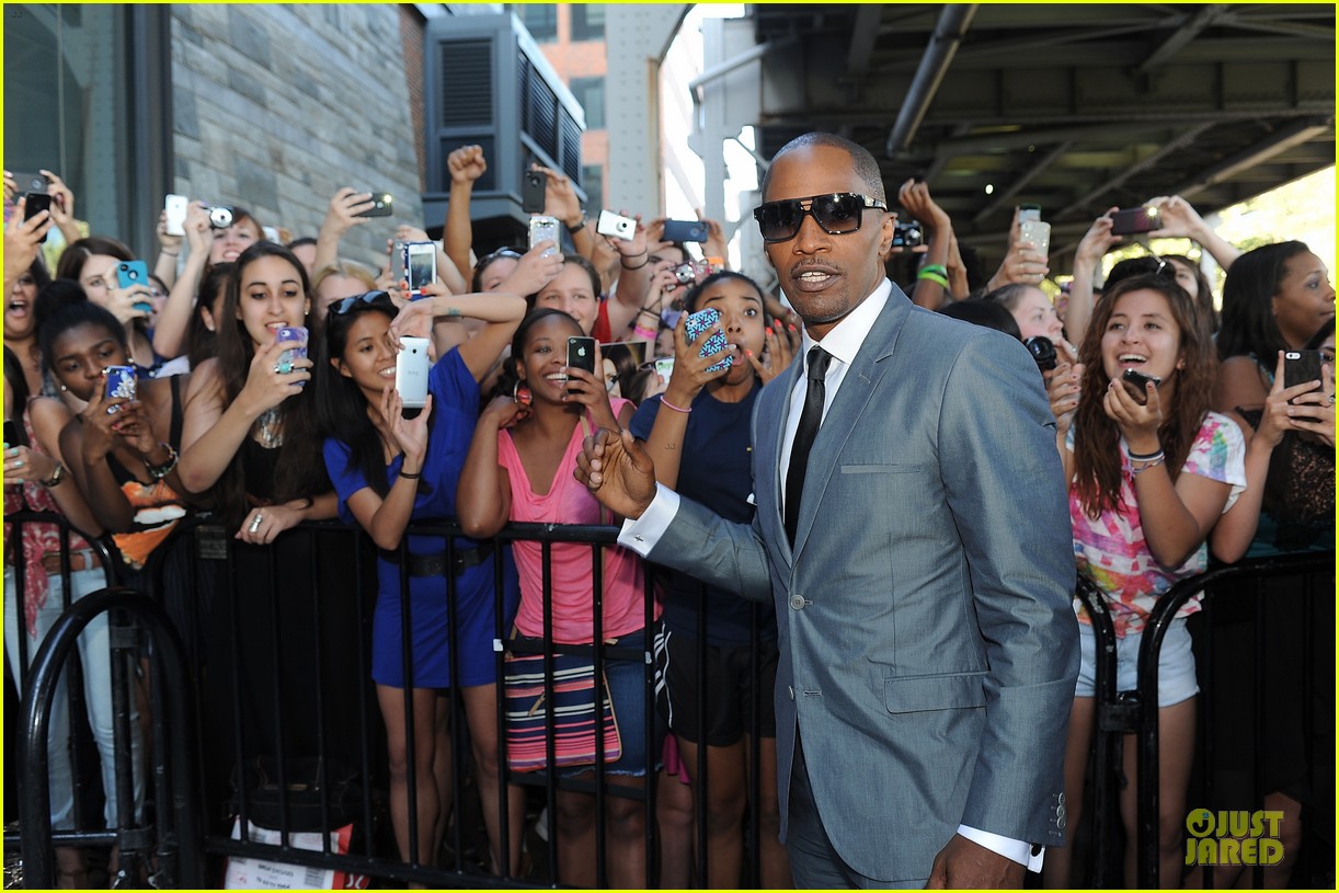 Jamie Foxx and Channing Tatum At WHite House Down Screening Lipstick Alley