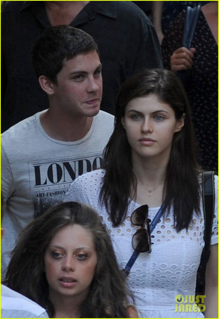 Full Sized Photo Of Logan Lerman Alexandra Daddario Sightsee In