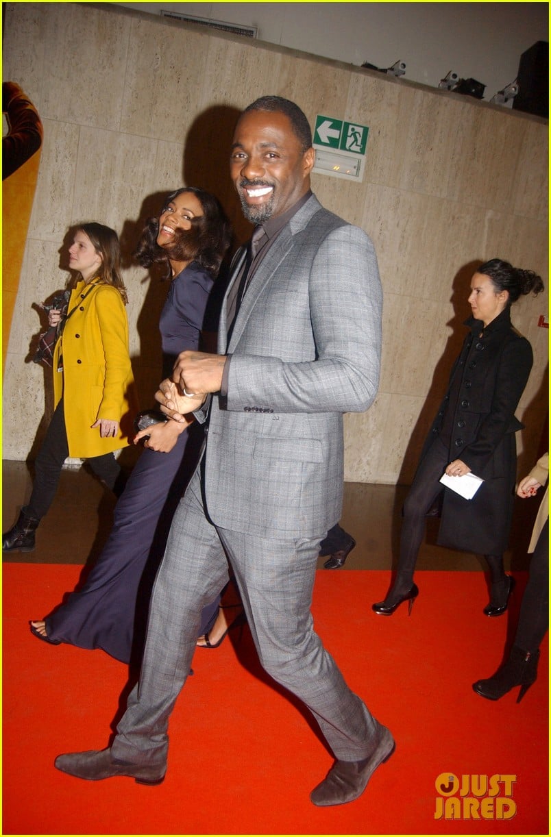 Naomie Harris & Idris Elba 'Mandela' Paris Premiere 12/2 Lipstick Alley