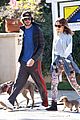 leighton meester adam brody morning dog walk 10