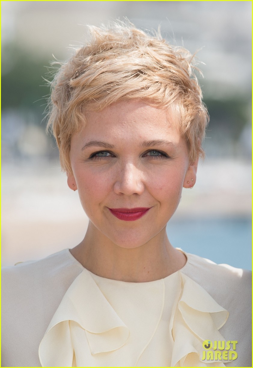 Pixie  2014 Maggie  Blonde Dyed pixie blonde  Gyllenhaal 2014 at Hairdo Debuts hairstyles MIPTV