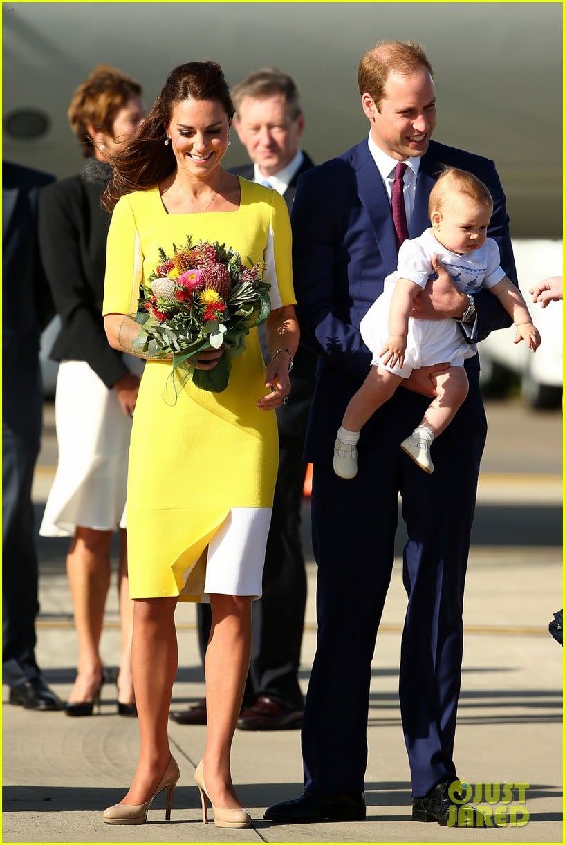 герцогиня Кэтрин Кембриджская, принц Уильям и принц Джордж