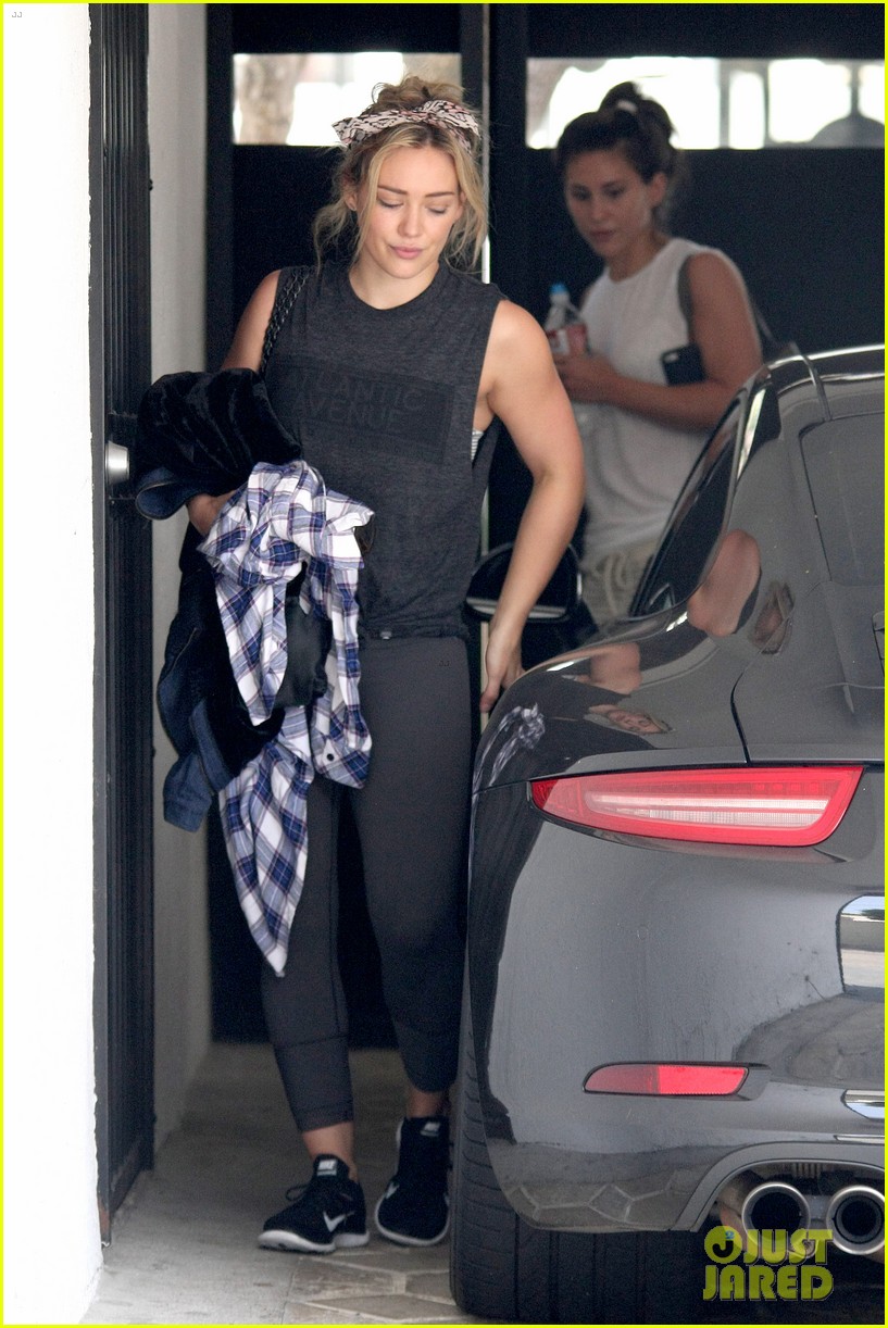 Hilary Duff Hits The Town With Stylist Marcus Francis Get Details