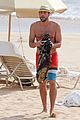 zachary levi shirtless hawaii beach vacation 01