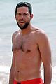 zachary levi shirtless hawaii beach vacation 02