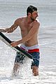 zachary levi shirtless hawaii beach vacation 11
