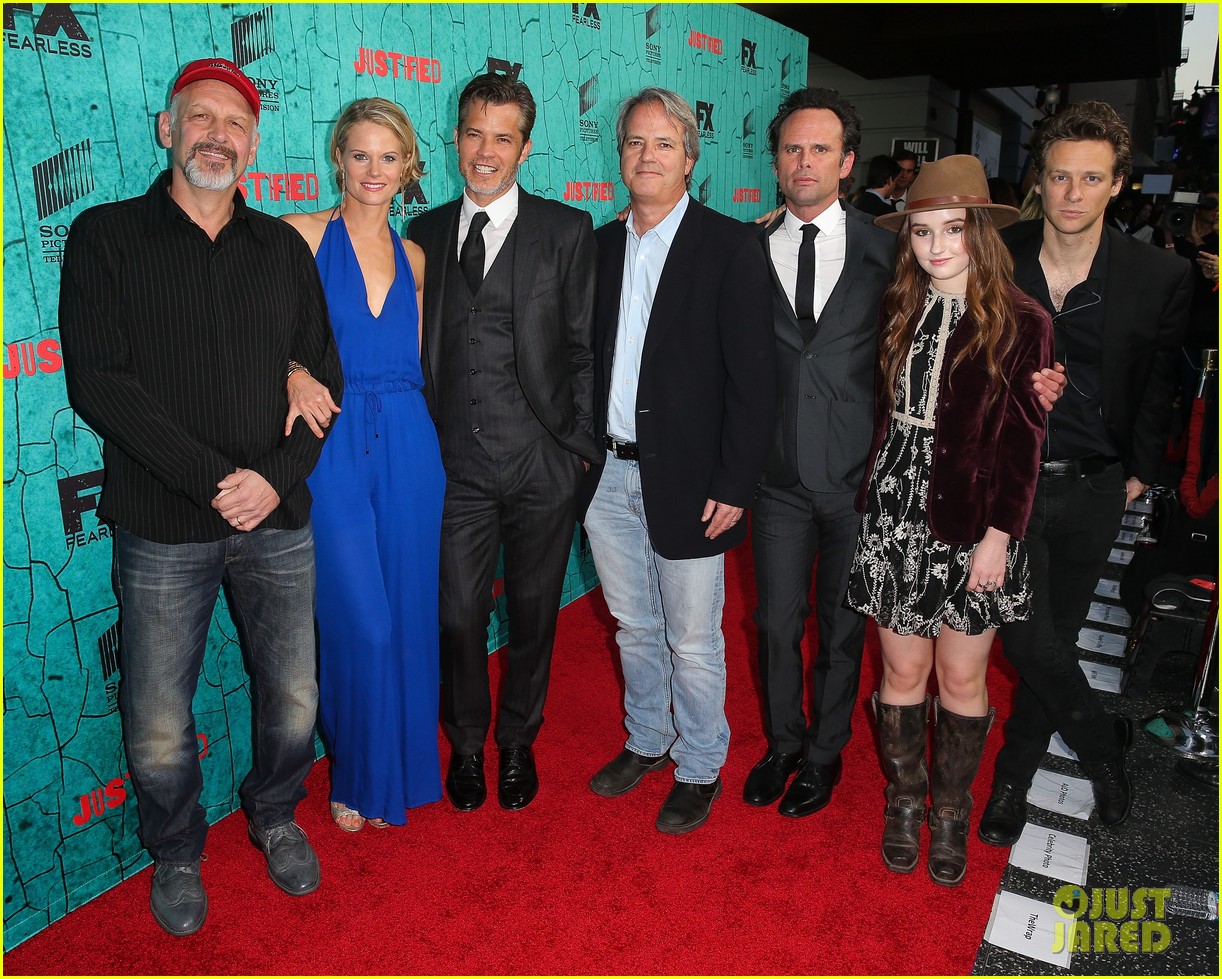 Timothy Olyphant & Joelle Carter Get Together with 'Justified' Cast One