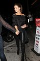 kate beckinsale rocks leathers pants to dinner 09