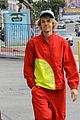 justin bieber red jacket pants 02