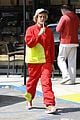 justin bieber red jacket pants 18