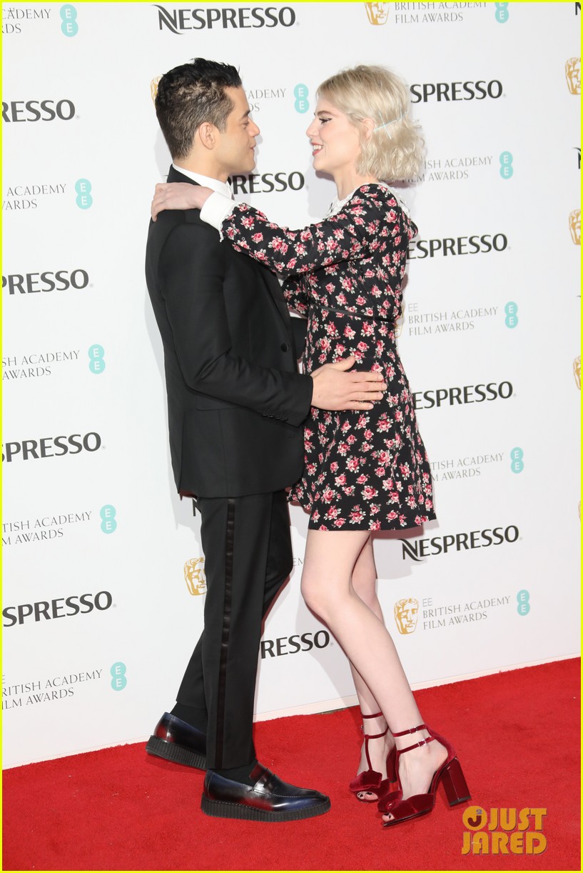 Full Sized Photo of rami malek lucy boynton bafta nominees party 01