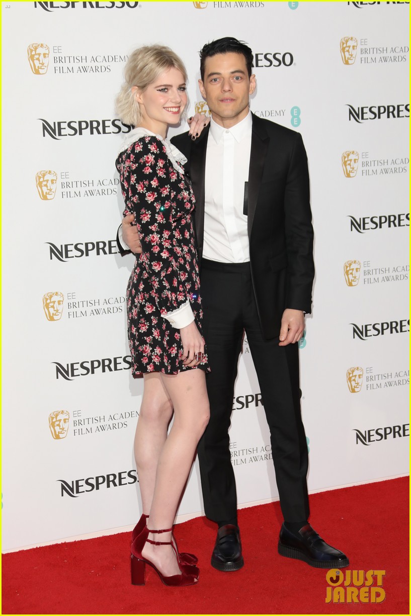 Full Sized Photo of rami malek lucy boynton bafta nominees party 03