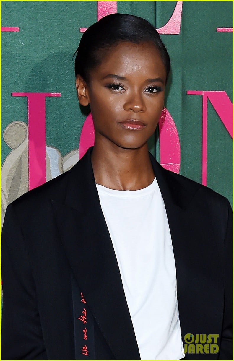 Shailene Woodley Letitia Wright Go Glam In Black For Green