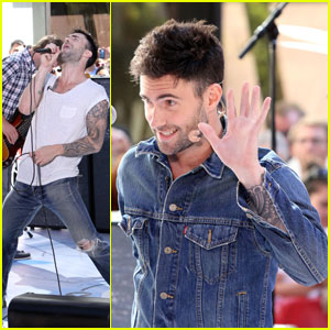 adam levine jean jacket