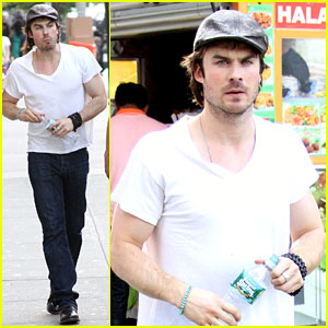 Ian Somerhalder Steps Out on 'Vampire Diaries' Finale Day