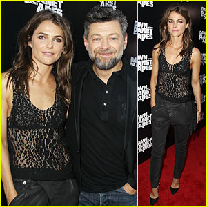 Keri Russell Is a Sheer Attraction at 'Dawn Of The Planets Of The Apes' Premiere!