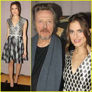 Allison Williams & Christopher Walken Take a Break from Rehearsals for a Meet & Greet
