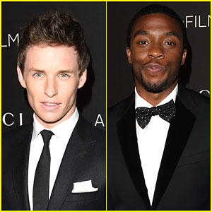 Eddie Redmayne & Chadwick Boseman Make it a Boys' Night at the LACMA Art + Film Gala