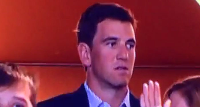 Eli Manning Has Interesting Reaction to Peyton's Super Bowl Win (Video)