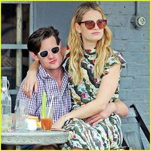 Lily James & Boyfriend Matt Smith Flaunt PDA at Lunch in London! | Lily James, Matt Smith : Just ...