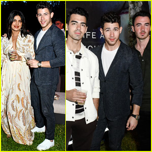Nick Jonas Celebrates His New Tequila Launch with Priyanka Chopra & the Jonas Brothers!
