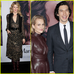 Adam Driver & Laura Dern Screen 'Marriage Story' in NYC